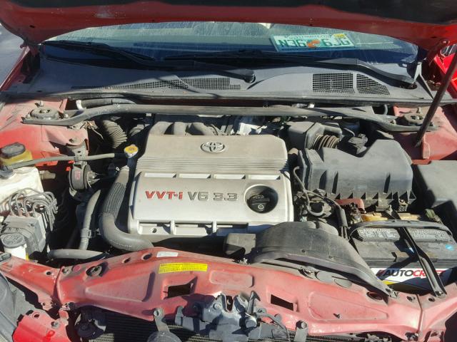 4T1FA38P54U035864 - 2004 TOYOTA CAMRY SOLA RED photo 7