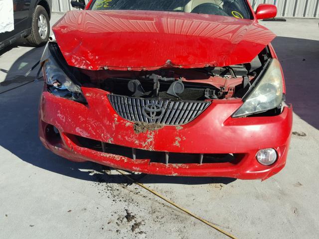 4T1FA38P54U035864 - 2004 TOYOTA CAMRY SOLA RED photo 9