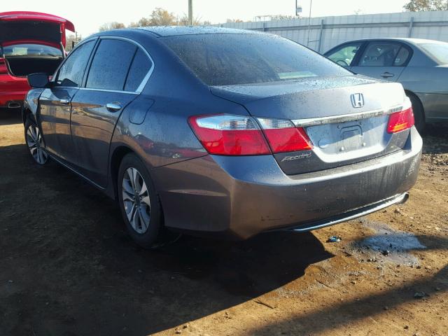 1HGCR2F32DA233198 - 2013 HONDA ACCORD LX GRAY photo 3