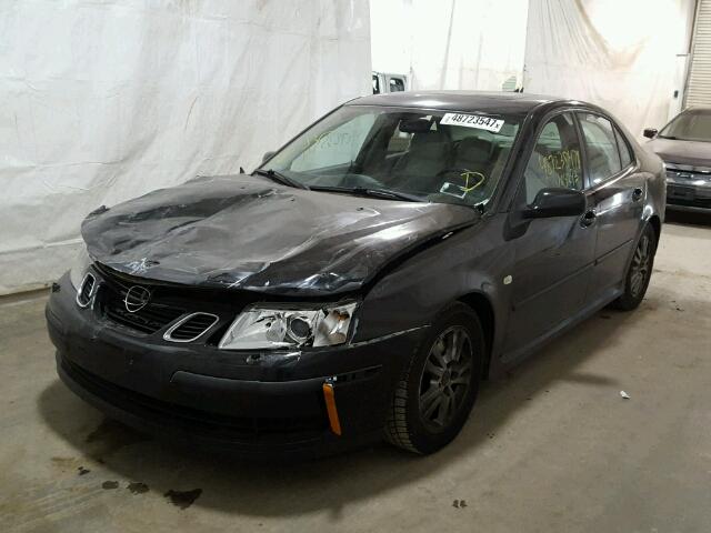 YS3FD49Y061108872 - 2006 SAAB 9-3 BASE BLACK photo 2