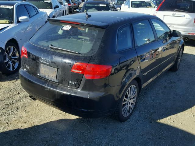 WAUHF78PX7A020513 - 2007 AUDI A3 2 BLACK photo 4