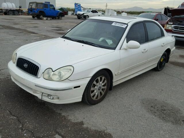 KMHWF35H84A916672 - 2004 HYUNDAI SONATA GLS WHITE photo 2