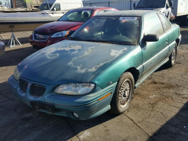 1G2NE12M7TM501773 - 1996 PONTIAC GRAND AM S მწვანე ფოტო 2