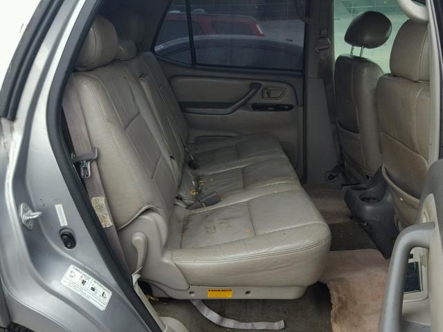 5TDZT34A21S004469 - 2001 TOYOTA SEQUOIA SR SILVER photo 6