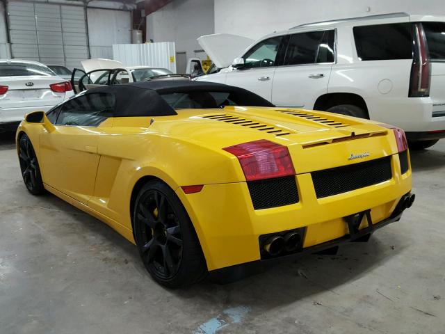 ZHWGU22T56LA03533 - 2006 LAMBORGHINI GALLARDO S YELLOW photo 3