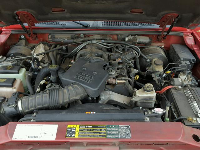 1FMZU77E13UC13988 - 2003 FORD EXPLORER S RED photo 7