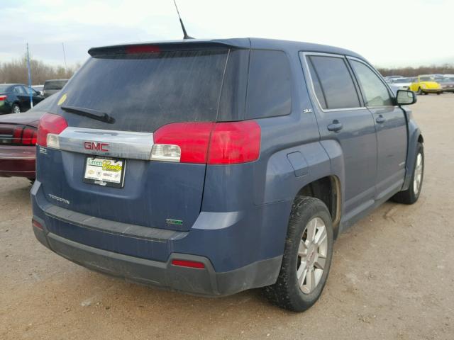 2GKALMEKXC6124385 - 2012 GMC TERRAIN SL BLUE photo 4