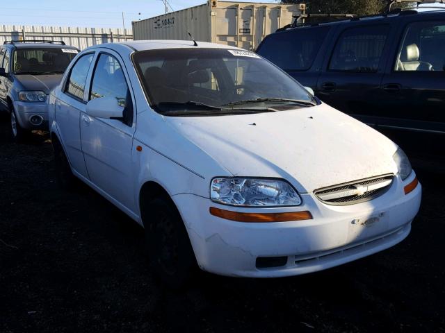 KL1TD52614B167971 - 2004 CHEVROLET AVEO WHITE photo 1