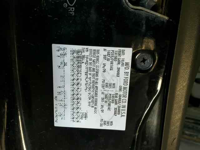 1FMZU77E82UB30251 - 2002 FORD EXPLORER S 黑色 照片 10