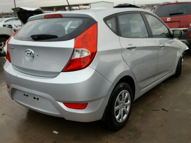 KMHCT5AE6EU187834 - 2014 HYUNDAI ACCENT GLS SILVER photo 4