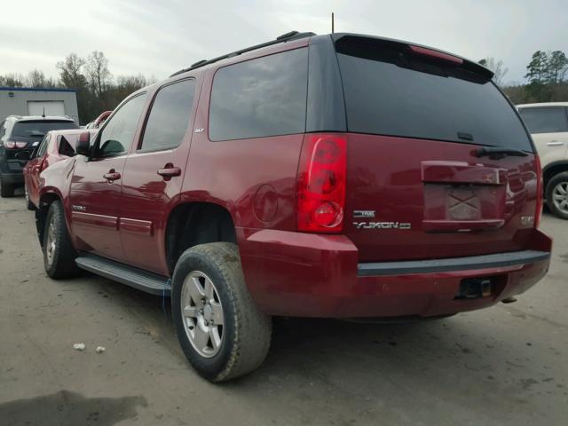 1GKEC33369R275471 - 2009 GMC YUKON SLT RED photo 3