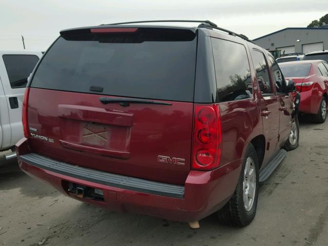 1GKEC33369R275471 - 2009 GMC YUKON SLT RED photo 4