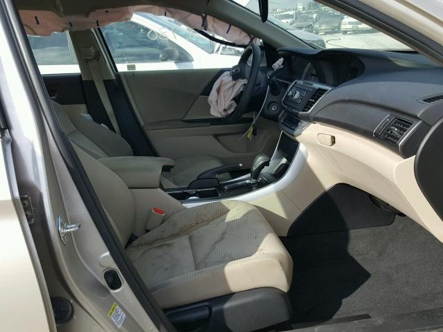 1HGCR2F30FA183582 - 2015 HONDA ACCORD LX BEIGE photo 5