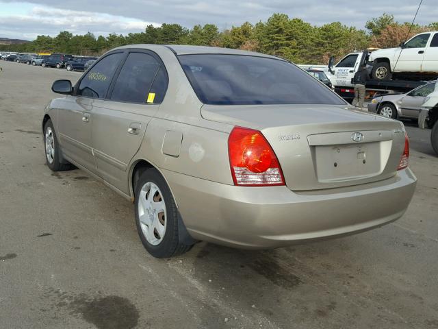 KMHDN46D05U959947 - 2005 HYUNDAI ELANTRA GL GOLD photo 3