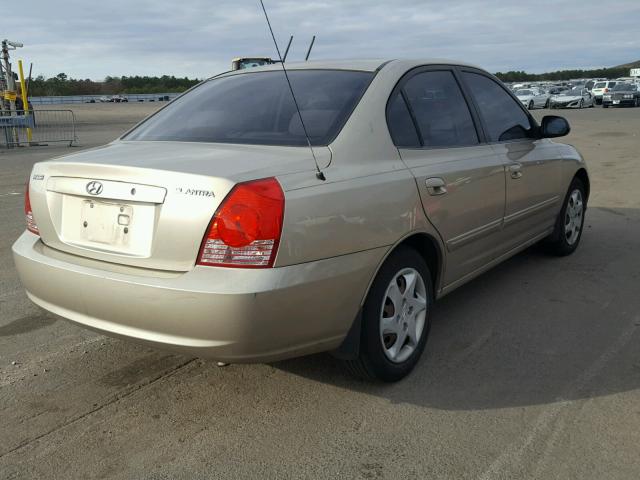 KMHDN46D05U959947 - 2005 HYUNDAI ELANTRA GL GOLD photo 4