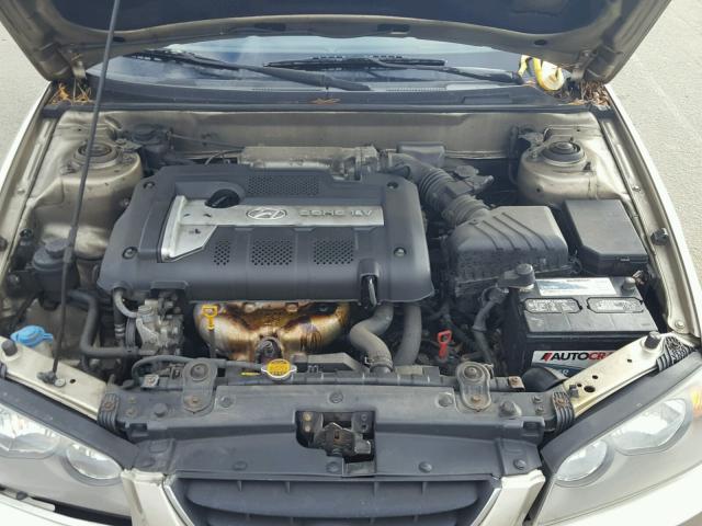 KMHDN46D05U959947 - 2005 HYUNDAI ELANTRA GL GOLD photo 7