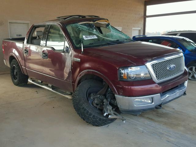 1FTPW14524KC31839 - 2004 FORD F150 SUPER MAROON photo 1