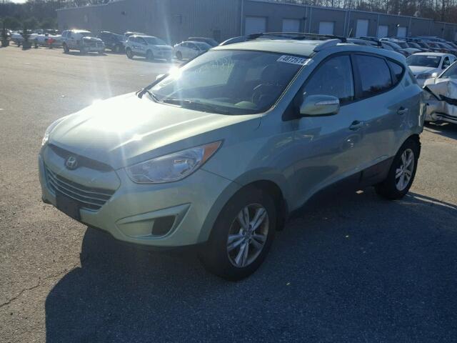 KM8JU3AC2CU375075 - 2012 HYUNDAI TUCSON GLS GREEN photo 2