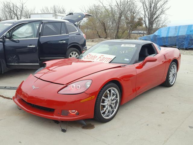 1G1YY25U965126977 - 2006 CHEVROLET CORVETTE RED photo 2