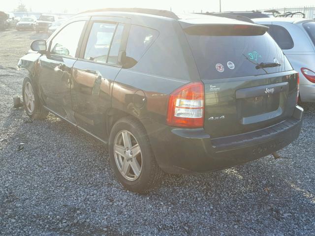 1J8FF47W07D177282 - 2007 JEEP COMPASS GREEN photo 3