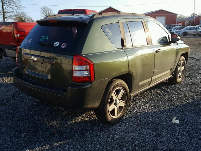 1J8FF47W07D177282 - 2007 JEEP COMPASS GREEN photo 4