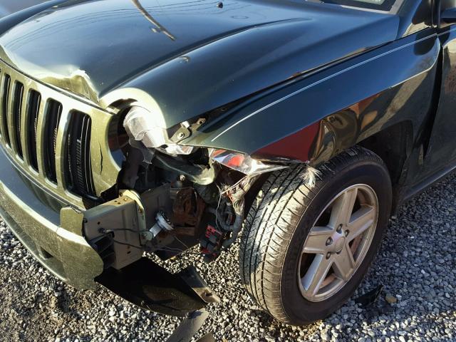 1J8FF47W07D177282 - 2007 JEEP COMPASS GREEN photo 9