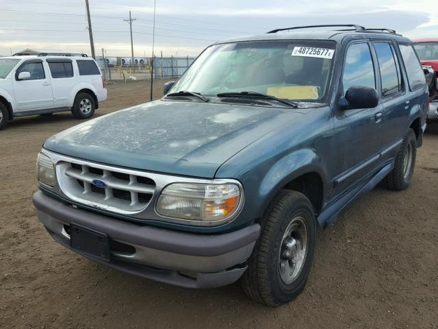 1FMDU34XXTZA93670 - 1996 FORD EXPLORER GREEN photo 2