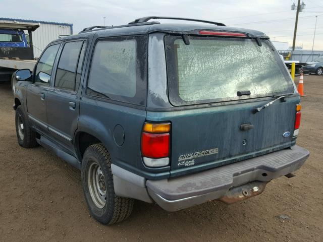 1FMDU34XXTZA93670 - 1996 FORD EXPLORER GREEN photo 3