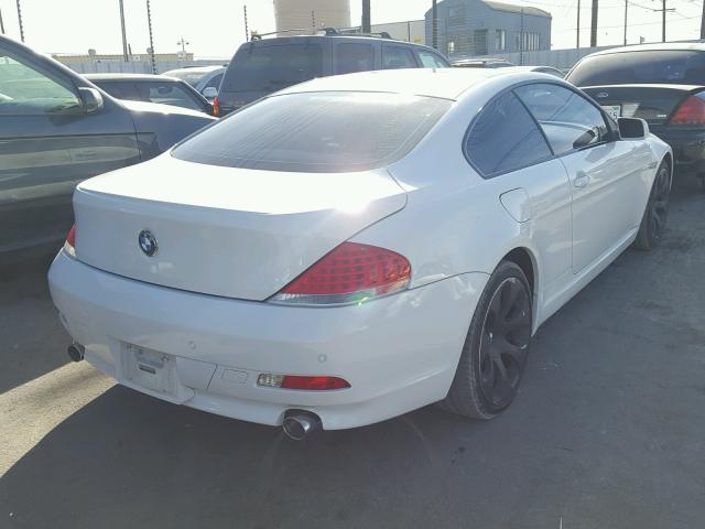 WBAEH73424B189926 - 2004 BMW 645 CI AUT WHITE photo 4