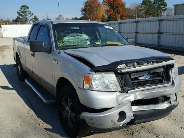 1FTRX12W58FB24624 - 2008 FORD F150 SILVER photo 1