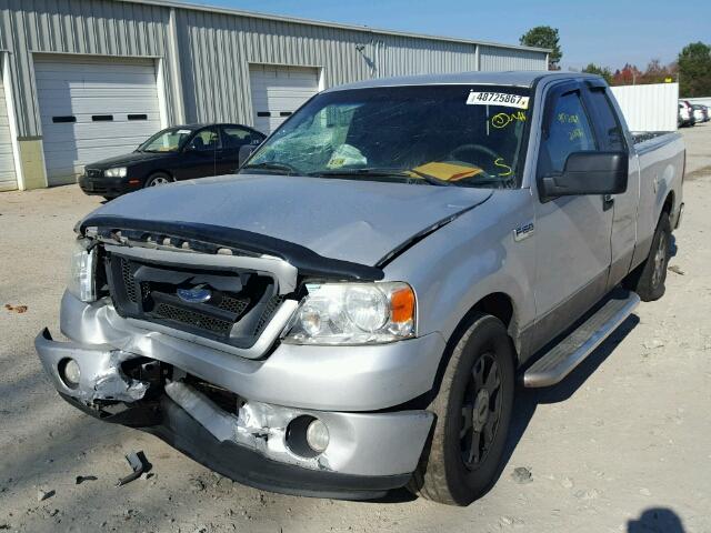 1FTRX12W58FB24624 - 2008 FORD F150 SILVER photo 2