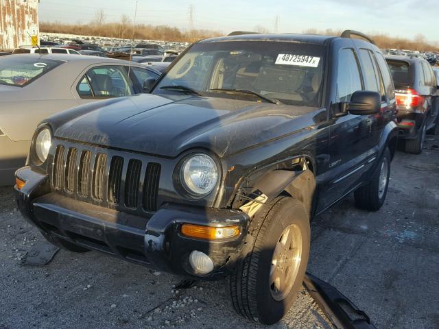 1J4GK58K74W123559 - 2004 JEEP LIBERTY LI BLACK photo 2