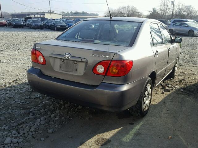 2T1BR32E64C244479 - 2004 TOYOTA COROLLA CE GRAY photo 4