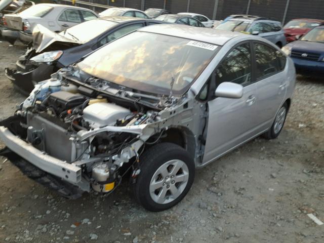 JTDKB20U087798181 - 2008 TOYOTA PRIUS SILVER photo 2