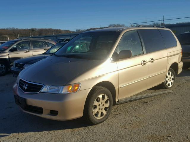 2HKRL18672H504886 - 2002 HONDA ODYSSEY EX TAN photo 2