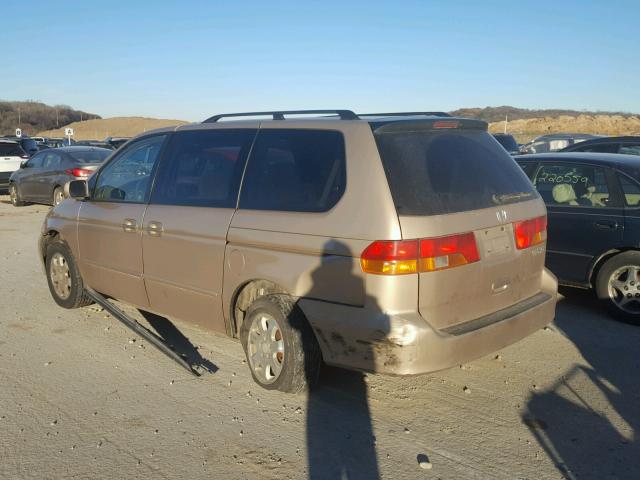 2HKRL18672H504886 - 2002 HONDA ODYSSEY EX TAN photo 3