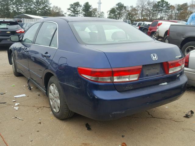 1HGCM563X3A121568 - 2003 HONDA ACCORD LX BLUE photo 3