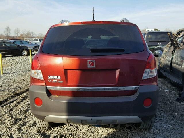 3GSCL33P88S724896 - 2008 SATURN VUE XE RED photo 9