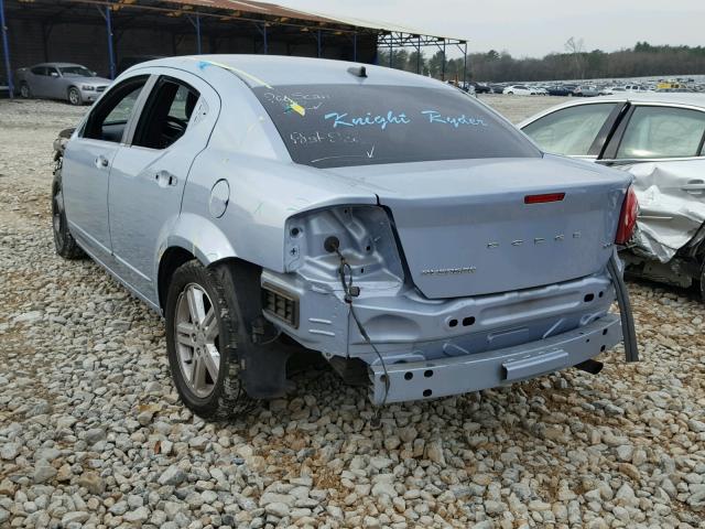 1C3CDZCB1DN562800 - 2013 DODGE AVENGER SX BLUE photo 3