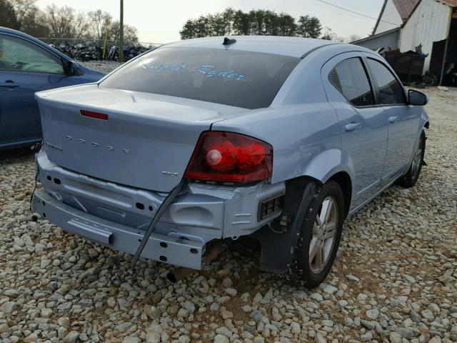 1C3CDZCB1DN562800 - 2013 DODGE AVENGER SX BLUE photo 4