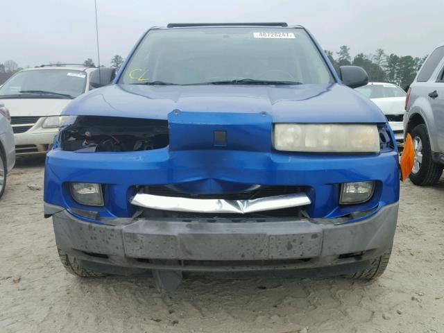 5GZCZ53444S830987 - 2004 SATURN VUE BLUE photo 9