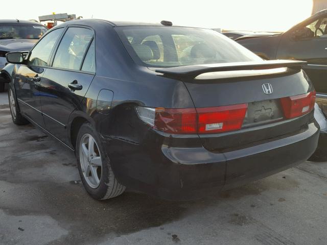 1HGCM56845A055775 - 2005 HONDA ACCORD EX BLACK photo 3