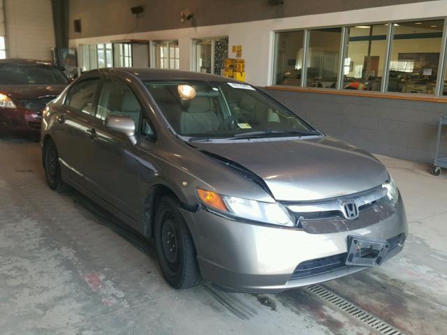 1HGFA16548L039198 - 2008 HONDA CIVIC LX CHARCOAL photo 1