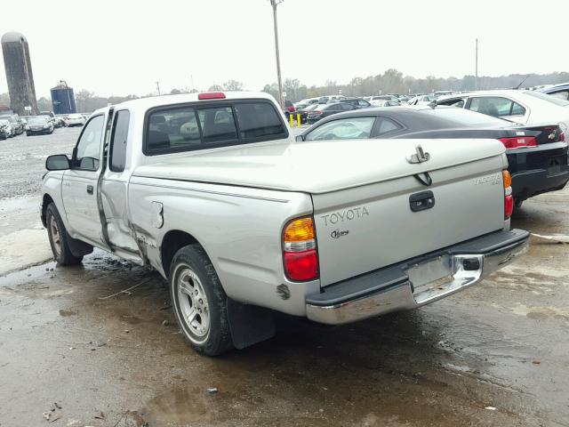 5TEVL52N62Z092544 - 2002 TOYOTA TACOMA XTR SILVER photo 3