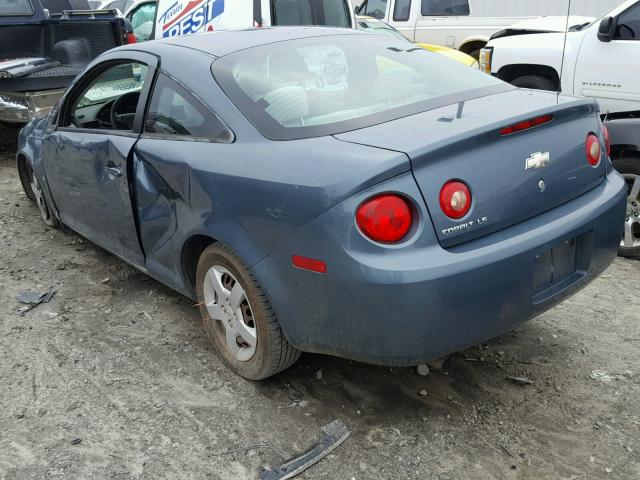 1G1AK15F677400012 - 2007 CHEVROLET COBALT LS BLUE photo 3