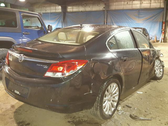 W04GU5GC5B1000101 - 2011 BUICK REGAL CXL BLACK photo 4