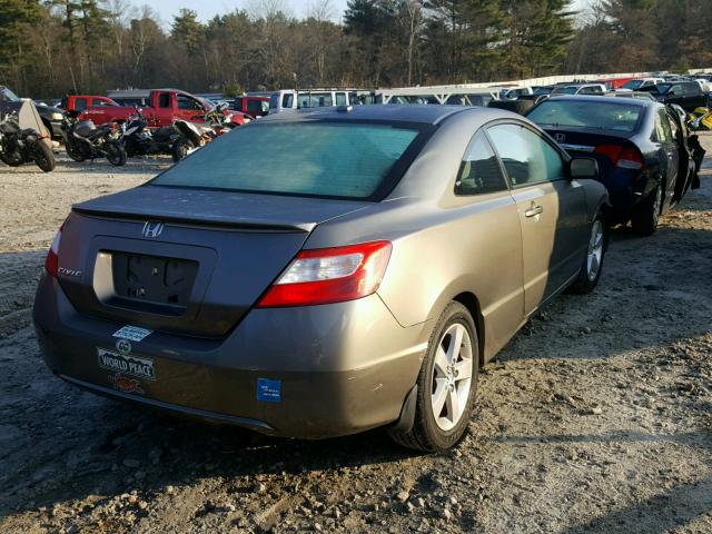 2HGFG12846H522182 - 2006 HONDA CIVIC EX GRAY photo 4