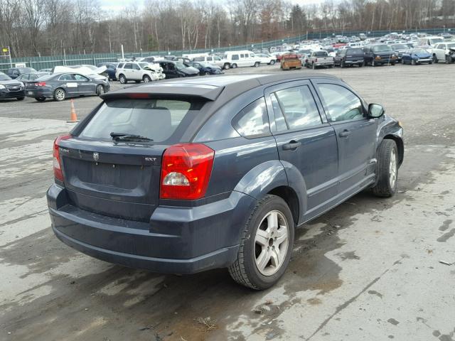 1B3HB48B27D582438 - 2007 DODGE CALIBER SX BLUE photo 4