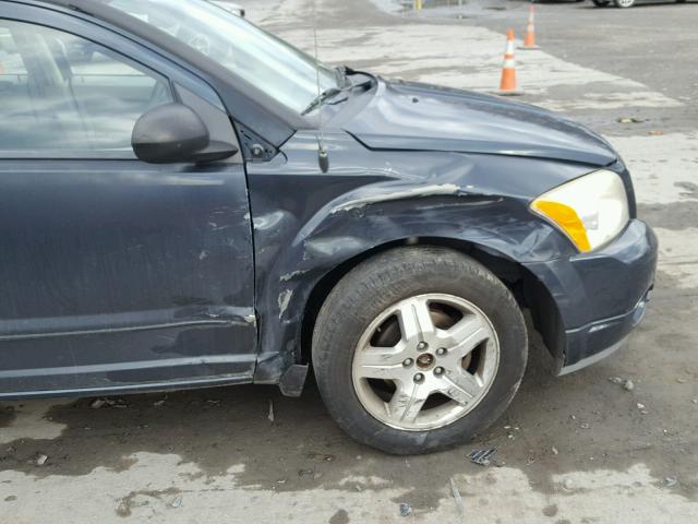 1B3HB48B27D582438 - 2007 DODGE CALIBER SX BLUE photo 9