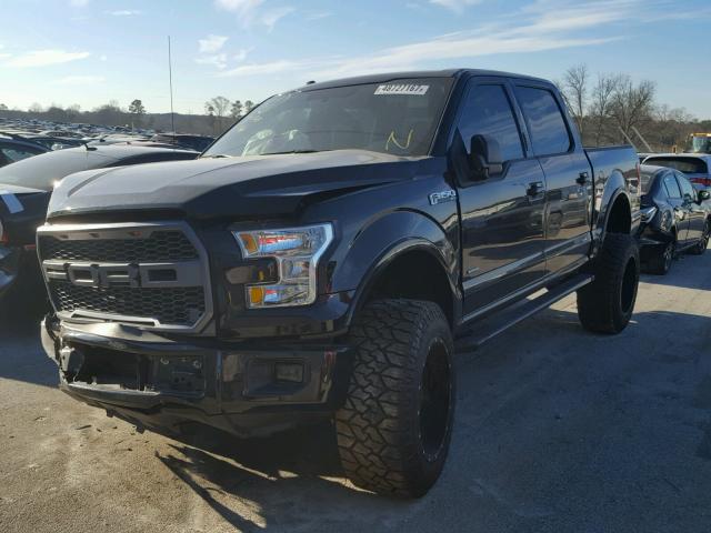 1FTEW1CG7GKF88433 - 2016 FORD F150 SUPER BLACK photo 2